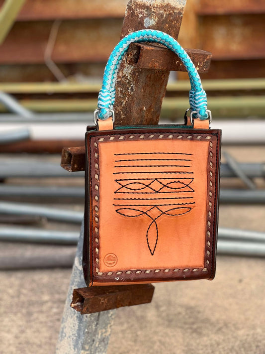 Card Handbag - Turquoise Ace