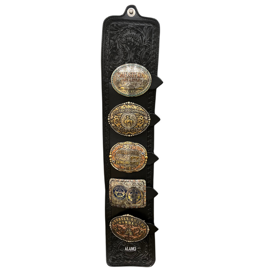 Black Floral Buckle Holder