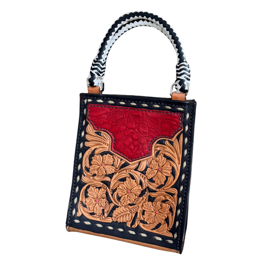 Red Gator Card Handbag