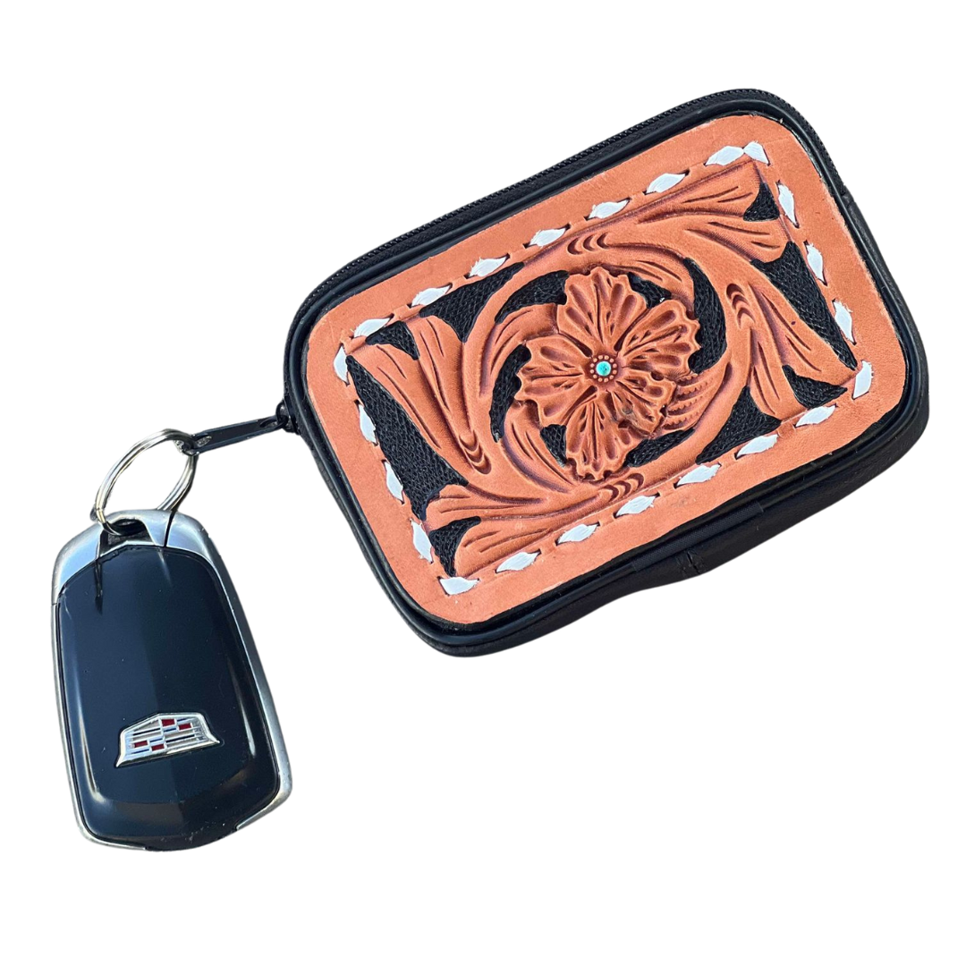 Tooled keychains Coin bags - El Pinto