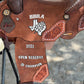 1/4 Floral tooled with patch Alamo Air Barrel