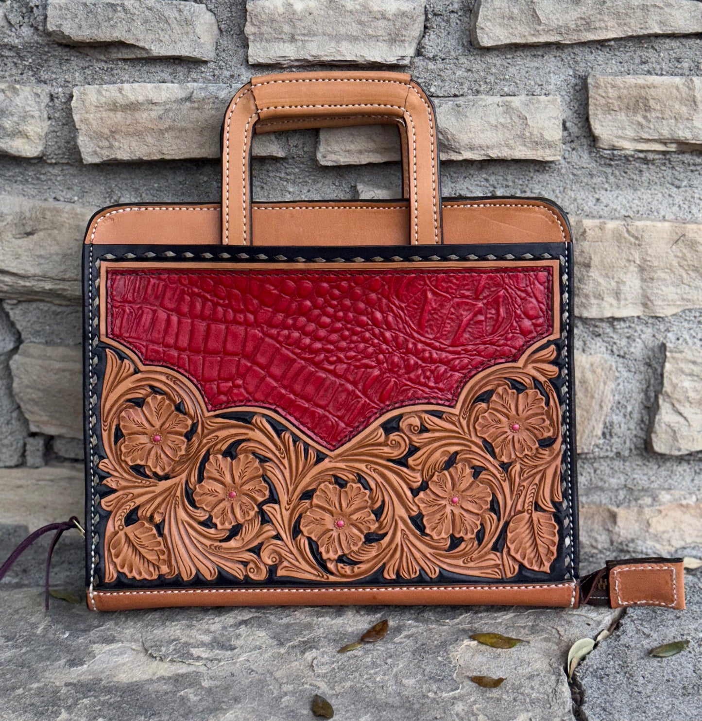 Cowboy Briefcase RED GATOR