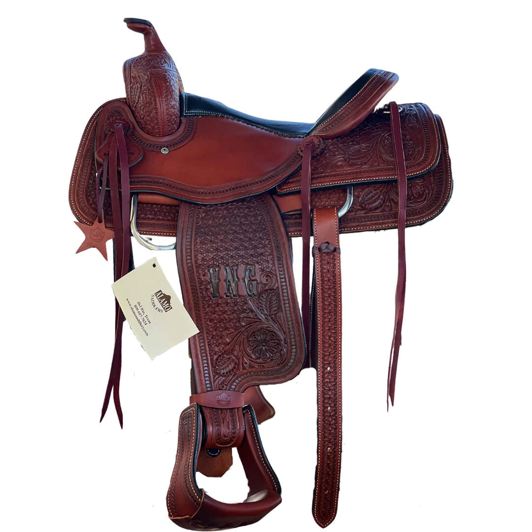 7/8 Combo Tooled Trail Saddle