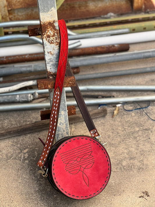 The Cowboy Stitch Canteen bag- Red