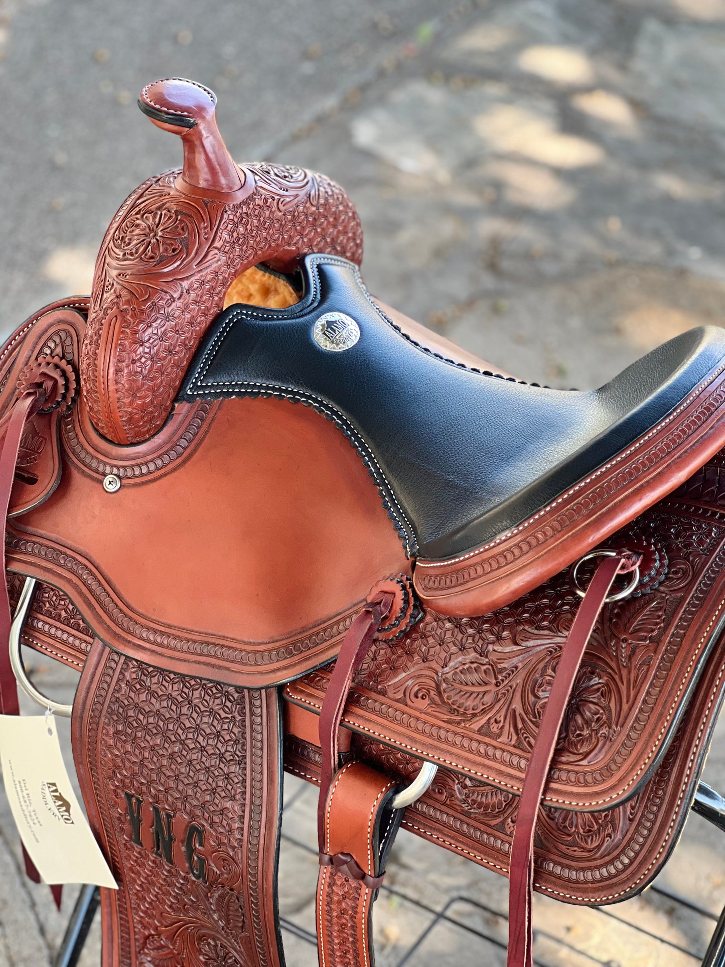 7/8 Combo Tooled Trail Saddle