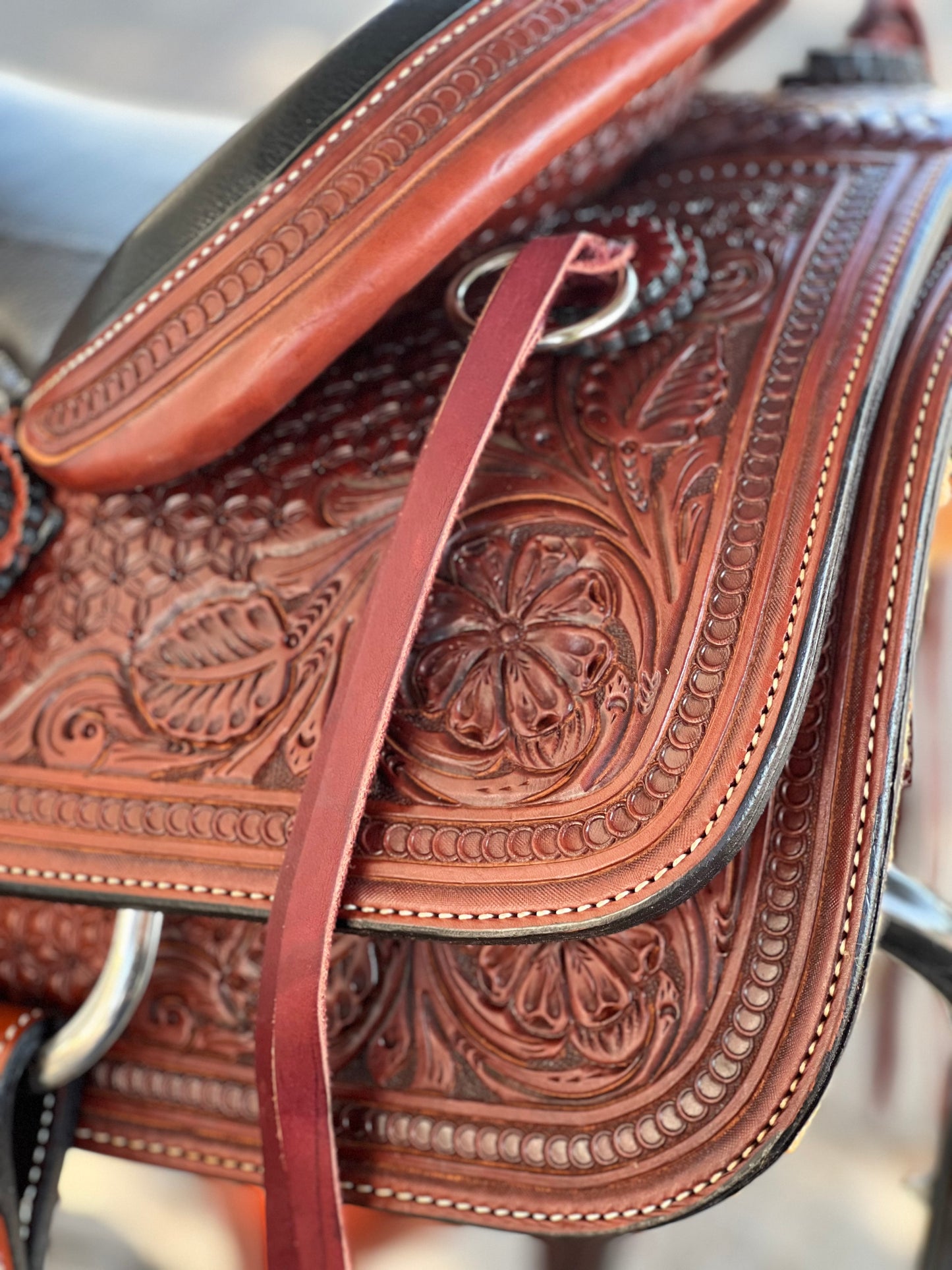 7/8 Combo Tooled Trail Saddle