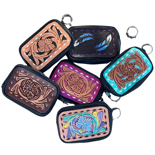 Tooled keychains Coin bags