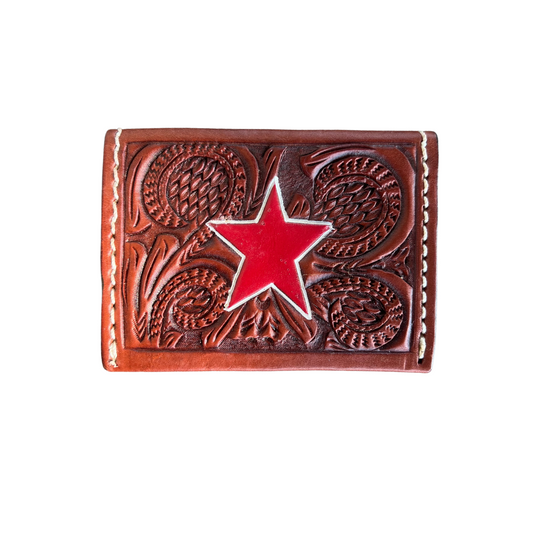 Neon Red Star Card Holder