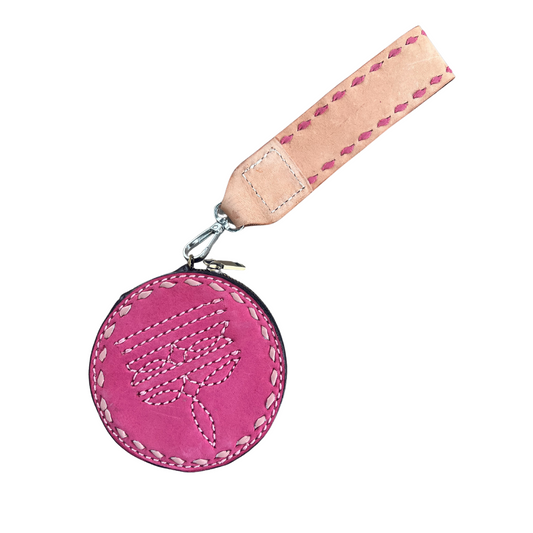 Cowboy Stitch Mini Coin Bag - Pink