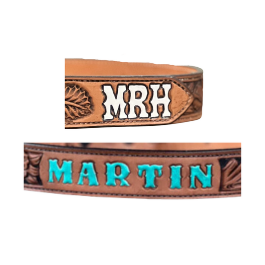 ADD lettering to ANY of our belts