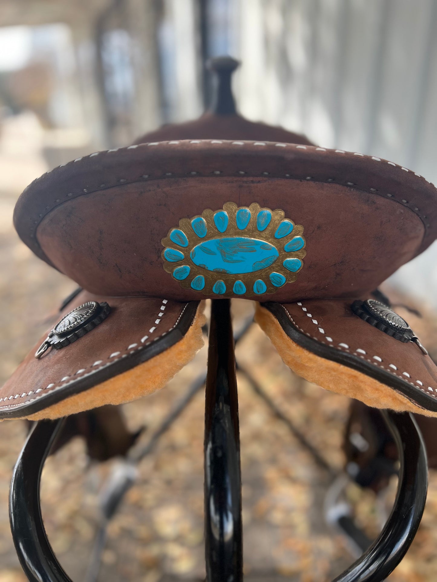 Turquoise Cowgirl Air Barrel